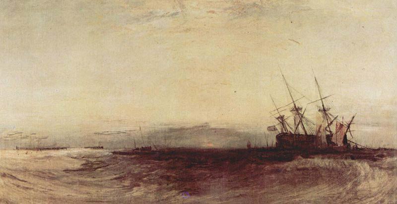 Joseph Mallord William Turner Ein gestrandetes Schiff China oil painting art